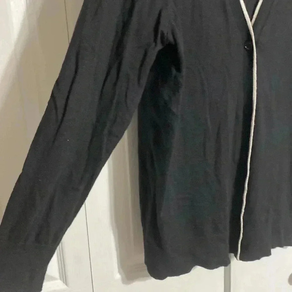 Court & Rowe womans cotton wool black & cream cardigan sweater 1X - Picture 6 of 11